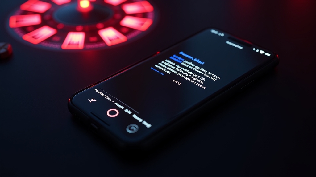 Phone showing an APK installation error in a dark casino environment